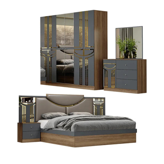 Modern Bedroom Furniture Collection Gray