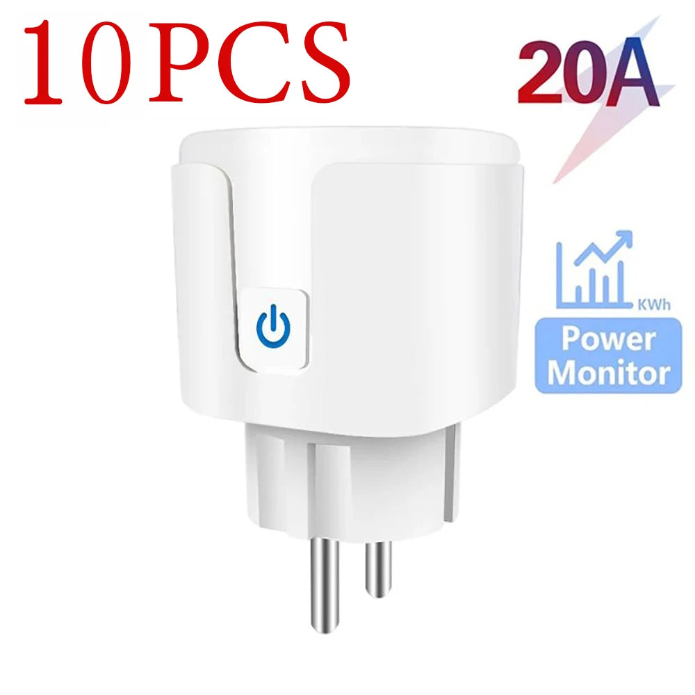 Tuya WiFi Smart Plug 16A/20A EU Smart Socket