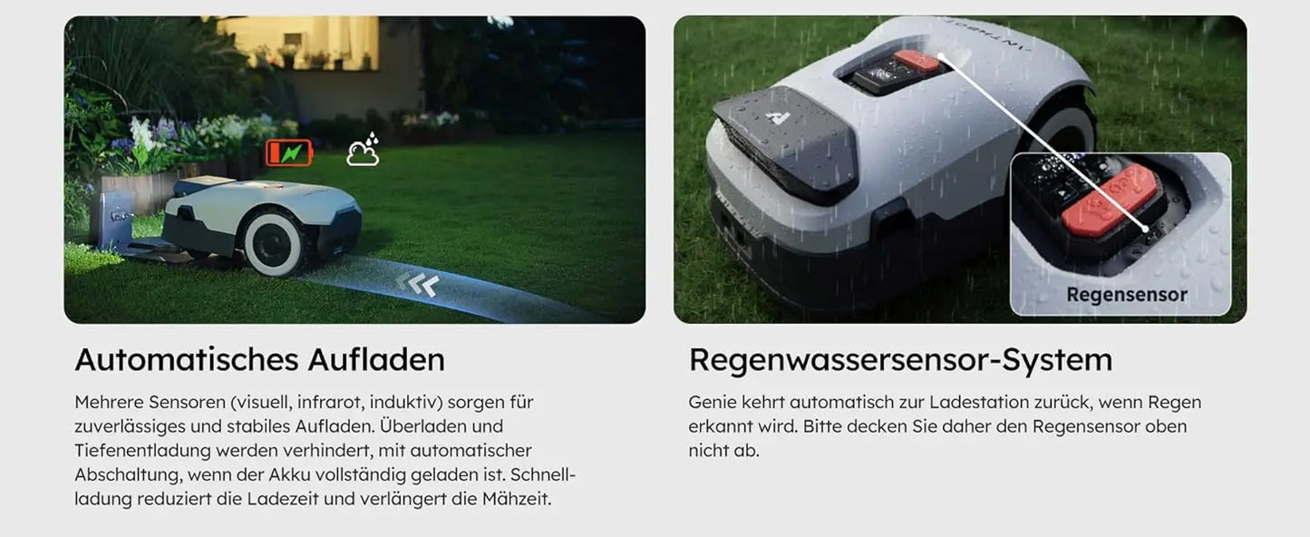 ANTHBOT Genie 600 AI Wireless Robotic Lawnmower