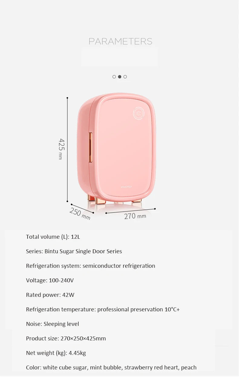 Professional Skin Care Products Freezer