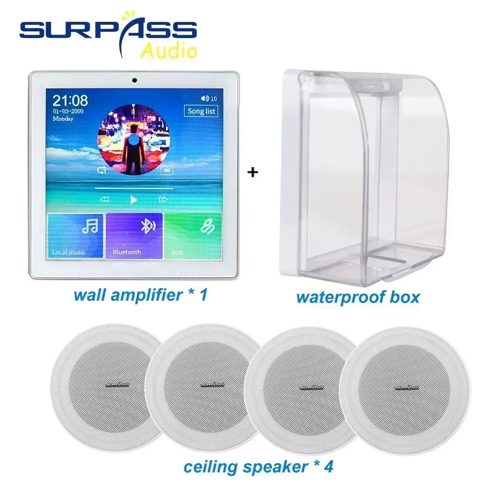 Bluetooth Wall Amplifier Smart Home Audio Mini Touch