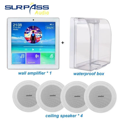 Bluetooth Wall Amplifier Smart Home Audio Mini Touch