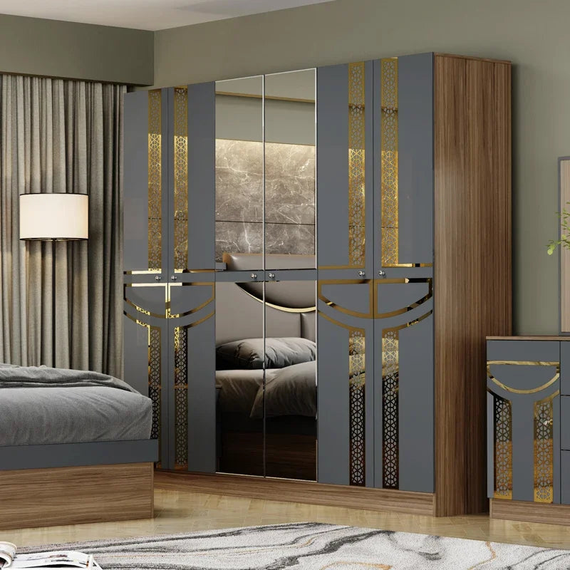 Modern Bedroom Furniture Collection Gray