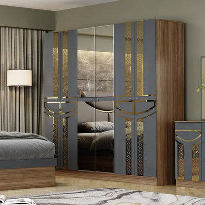 Modern Bedroom Furniture Collection Gray