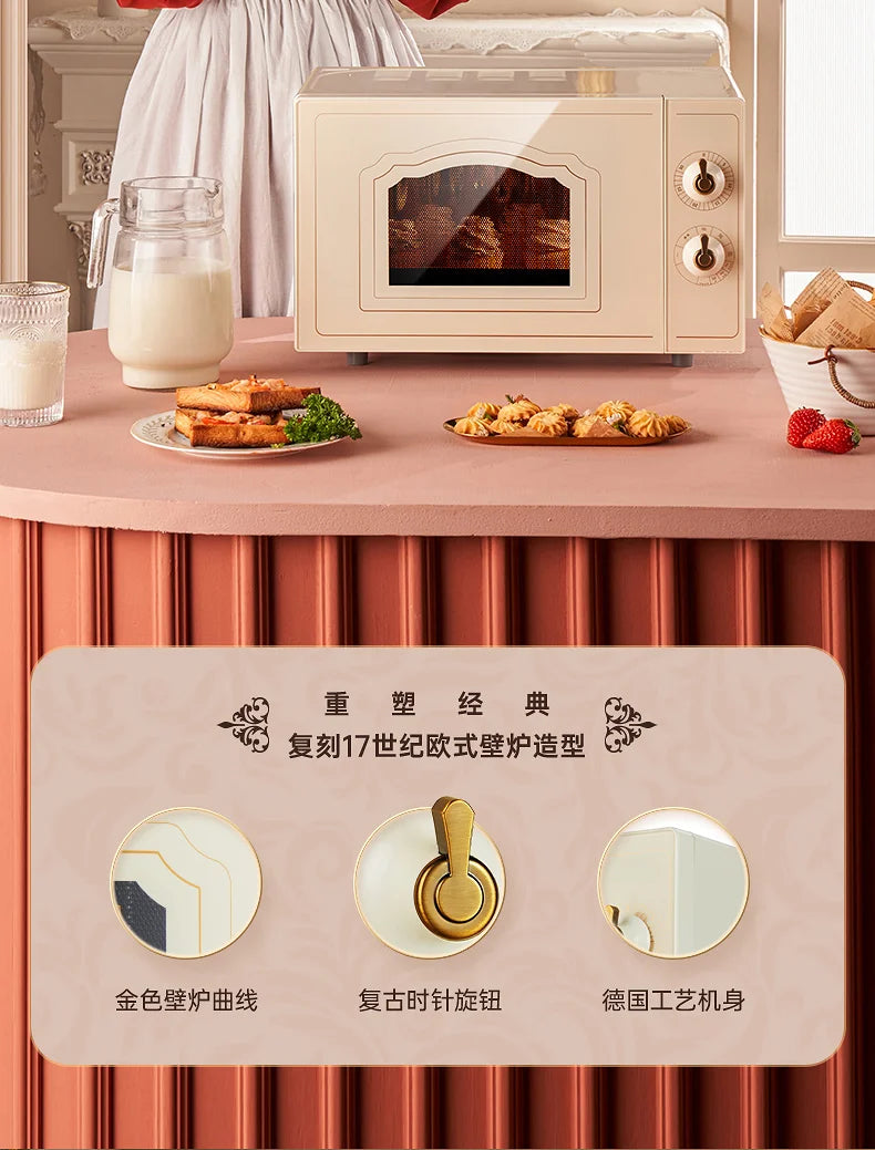 retro microwave oven steaming oven