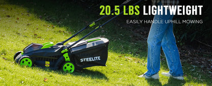Deli 13" Electric Lawn Mower, 2-in-1