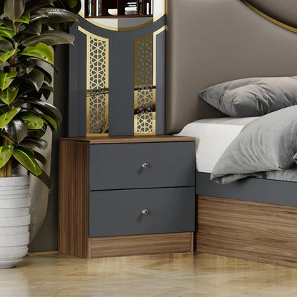 Modern Bedroom Furniture Collection Gray