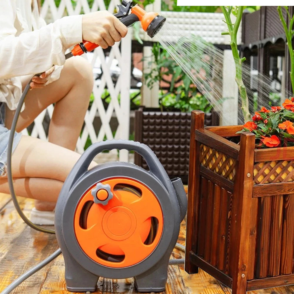 12M Portable Garden Hose Reels with Water