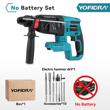 YOFIDRA 26MM Brushless Electric Hammer Drill