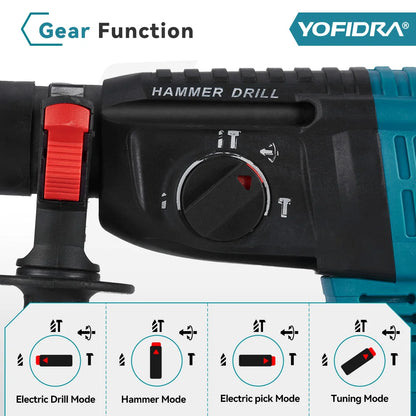 YOFIDRA 26MM Brushless Electric Hammer Drill