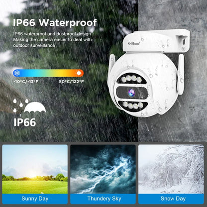 Srihome NVS010 5MP 10 Inch IPS Screen Wireless
