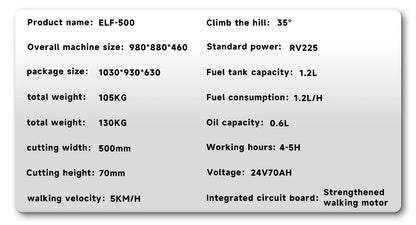 Efficient lawn mower remote controlled
