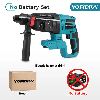 YOFIDRA 26MM Brushless Electric Hammer Drill
