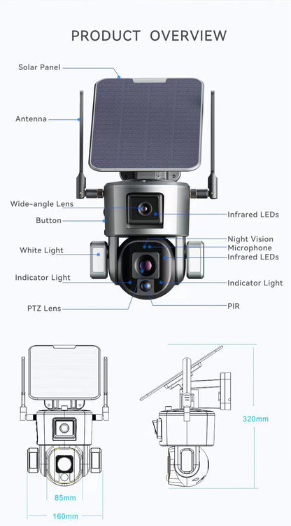 Low Comsunption WIFI IP Camera AI Humanoid Detection