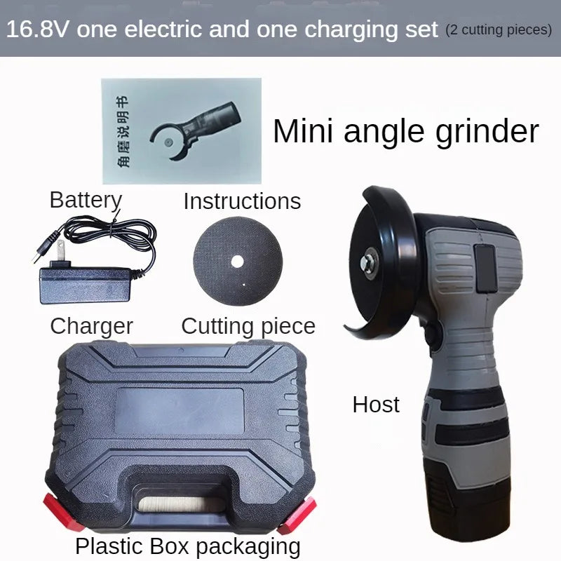 16.8V Portable Mini Cordless Angle Grinder