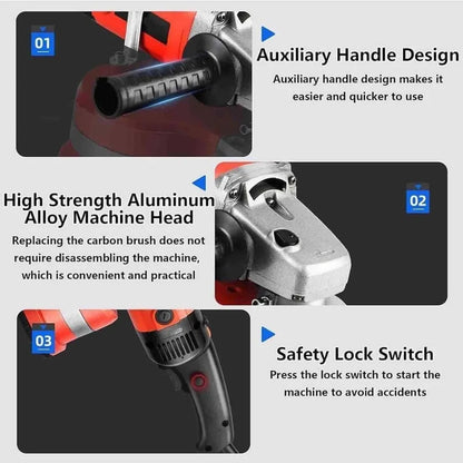 Powerful 3800W Electric Angle Grinder