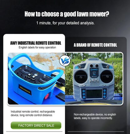 Control Smart Zero Turn Robot Petrol Lawn Mower