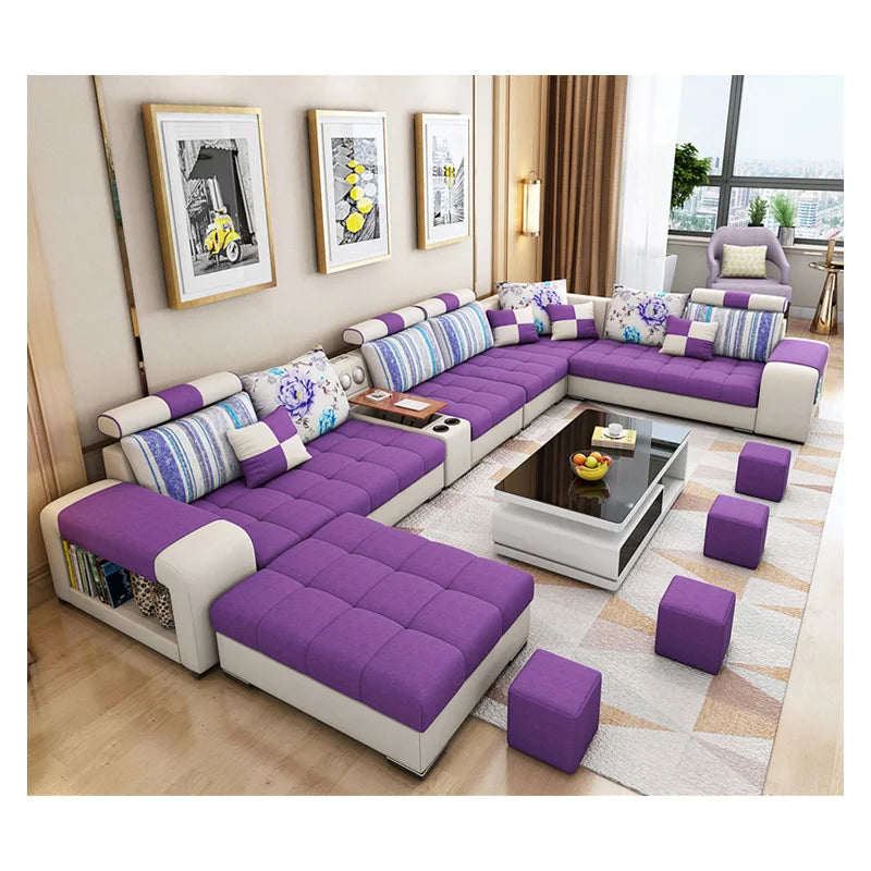 Modern Fabric Sofa Set Furniture Living Room
