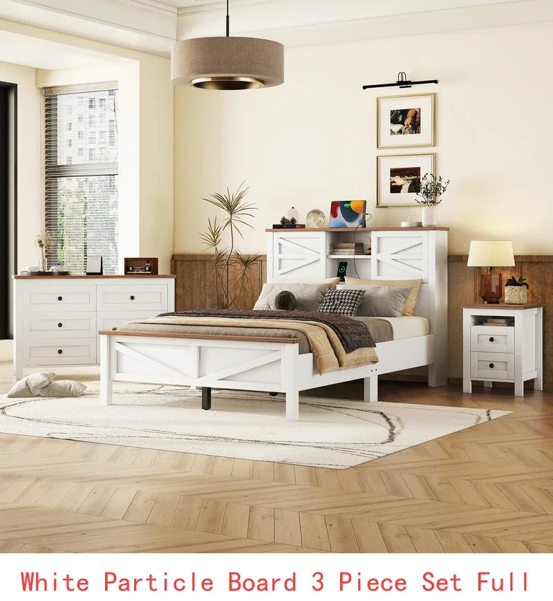 Full Size Farmhouse 3-Piece Bedroom Set