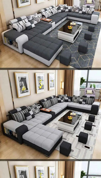 Modern Fabric Sofa Set Furniture Living Room