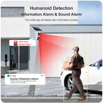 Outdoor Camera Wifi PIR Detection Security Solar