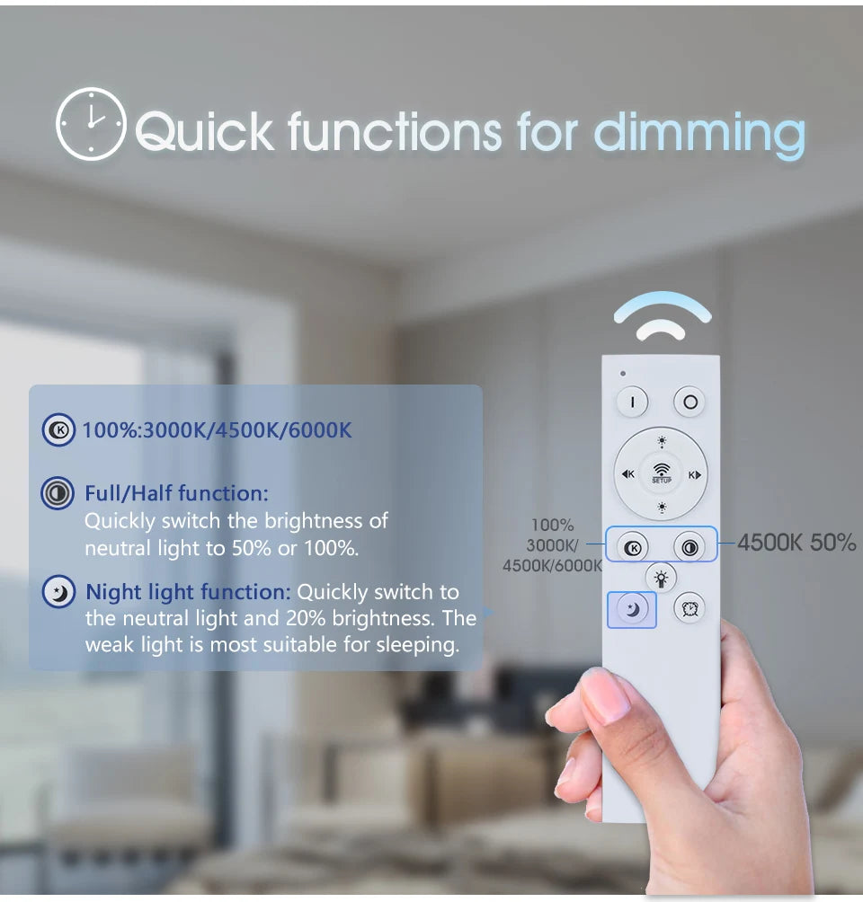 Smart Led Ceiling Lamp 36W 50W 220V