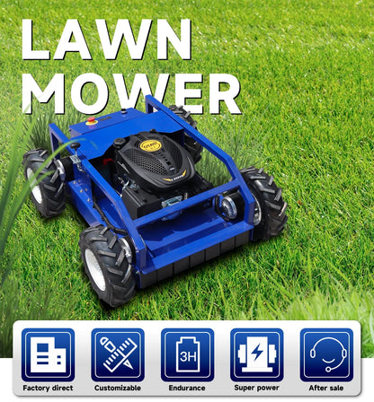 Efficient lawn mower remote controlled