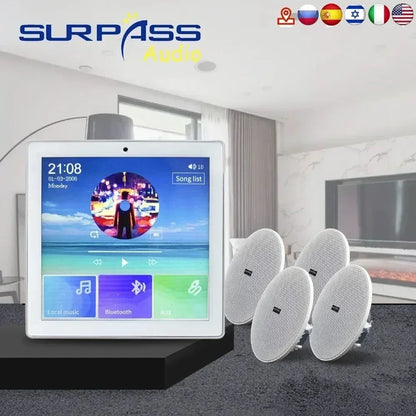 Bluetooth Wall Amplifier Smart Home Audio Mini Touch