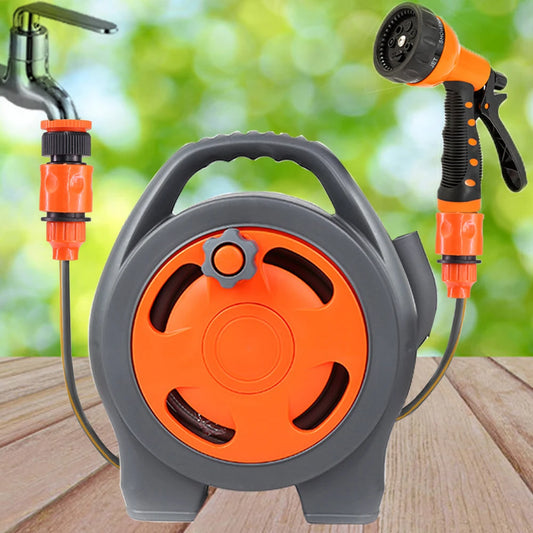 12M Portable Garden Hose Reels with Water