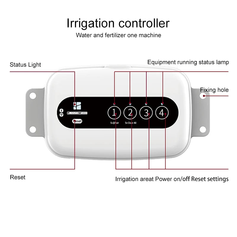 12V Smart Wifi Bluetooth Watering Device 8 Valve