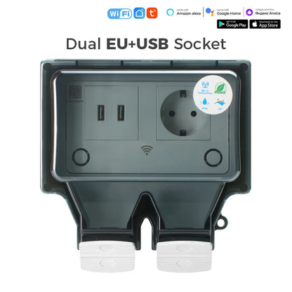 Avoir Tuya IP66 Waterproof Electrical Sockets