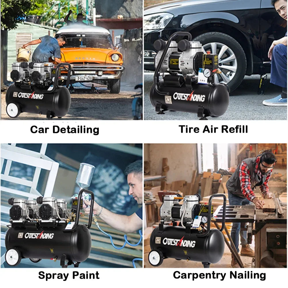 220V 1100W 8L Small Air Compressor 6L
