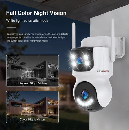 Outdoor Camera Wifi PIR Detection Security Solar