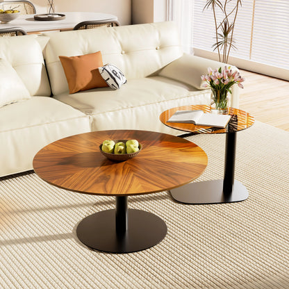 2x Modern Coffee Table Set Round