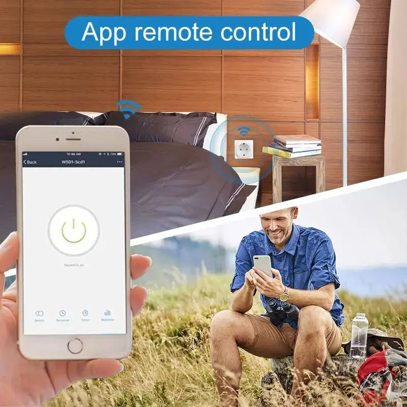 Tuya WiFi Smart Plug 16A/20A EU Smart Socket