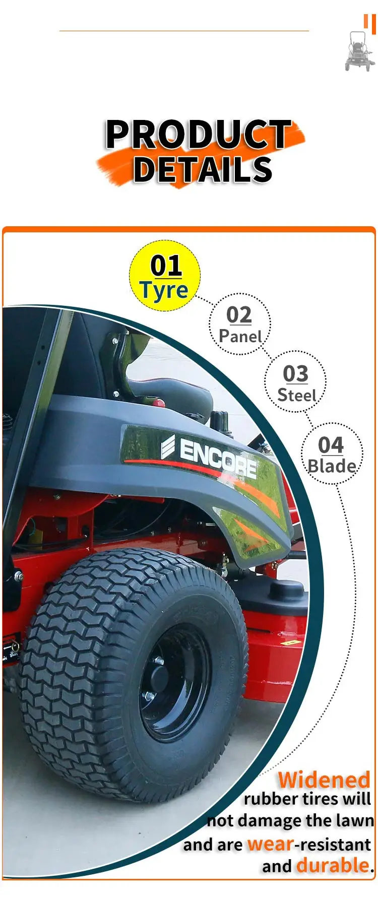 Hot Selling Riding Lawn Mower Tractor