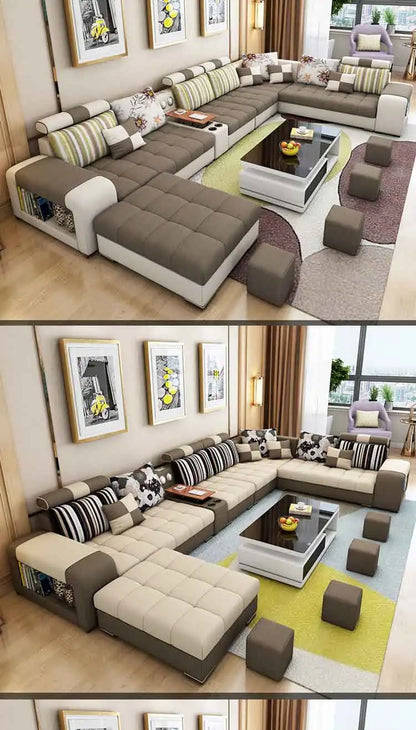 Modern Fabric Sofa Set Furniture Living Room