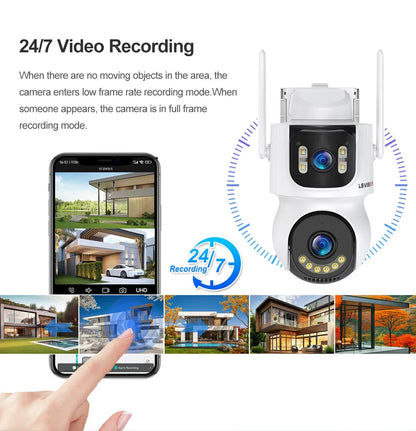 Outdoor Camera Wifi PIR Detection Security Solar
