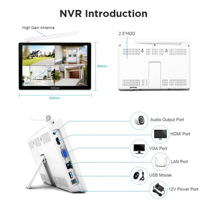 Srihome NVS010 5MP 10 Inch IPS Screen Wireless