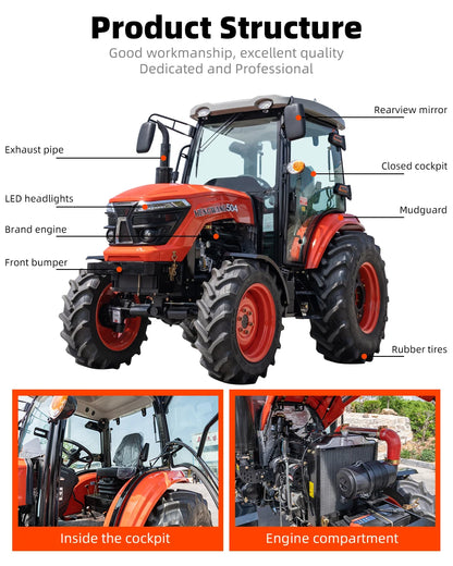 4x4 Tractor 25-50hp (8F+2R) All-terrain