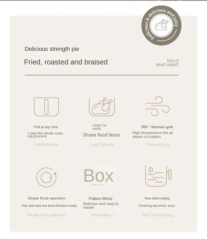 Air fryer multifunctional household