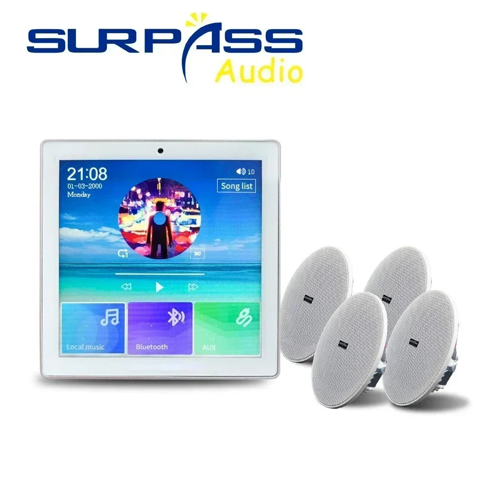 Bluetooth Wall Amplifier Smart Home Audio Mini Touch
