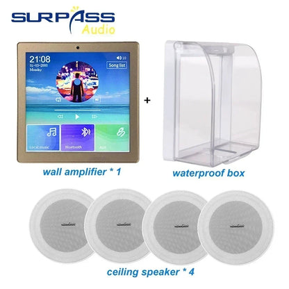Bluetooth Wall Amplifier Smart Home Audio Mini Touch