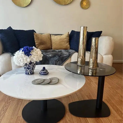 2x Modern Coffee Table Set Round