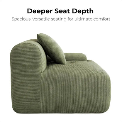 118" Modern L-Shaped Modular Sectional Sofa