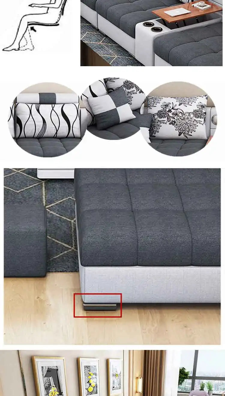 Modern Fabric Sofa Set Furniture Living Room