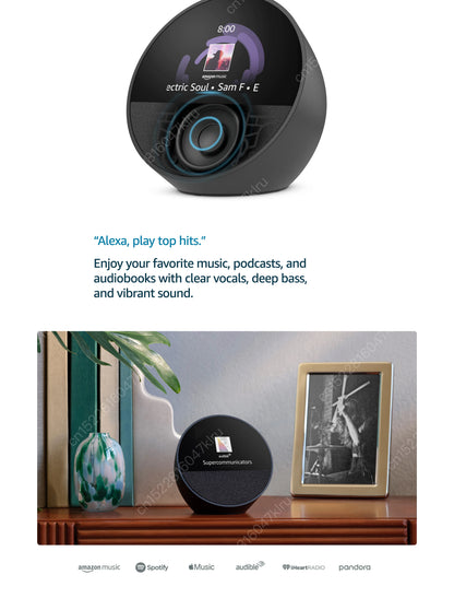 New Original Alexa Echo Spot Mini Wifi Home Alarm