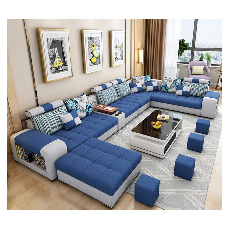 Modern Fabric Sofa Set Furniture Living Room