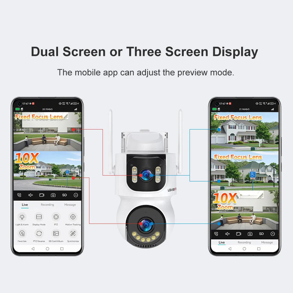 Outdoor Camera Wifi PIR Detection Security Solar