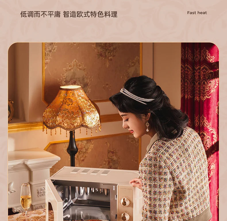 retro microwave oven steaming oven